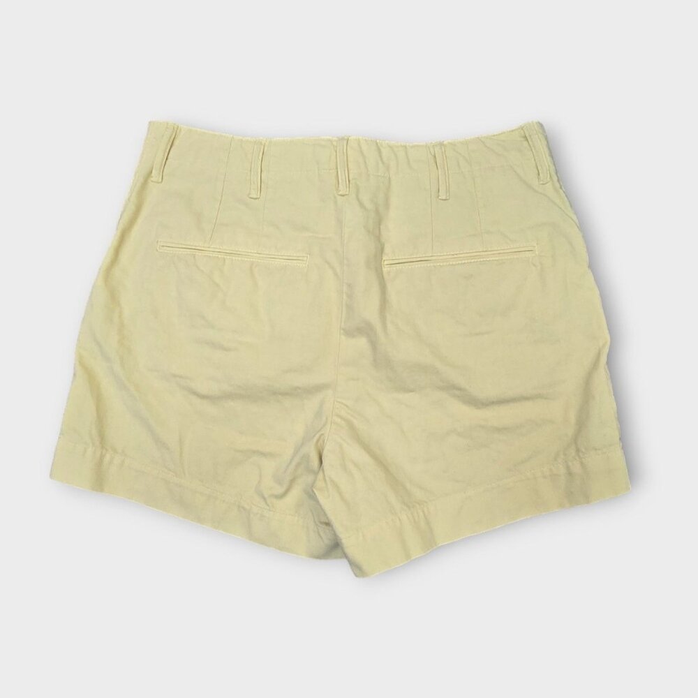 Re/Done 90's Trouser Shorts in Washed Buttercream Yellow 27 NWT MSRP $225 - Picture 4 of 7